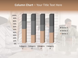 A Group Of People Sitting Around A Conference Table PowerPoint Template