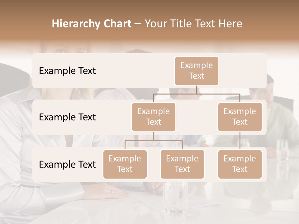 A Group Of People Sitting Around A Conference Table PowerPoint Template
