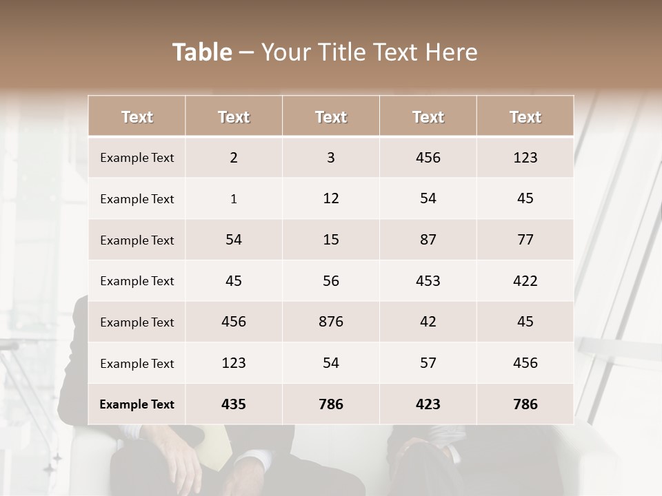 A Group Of Business People Standing Around A Table PowerPoint Template