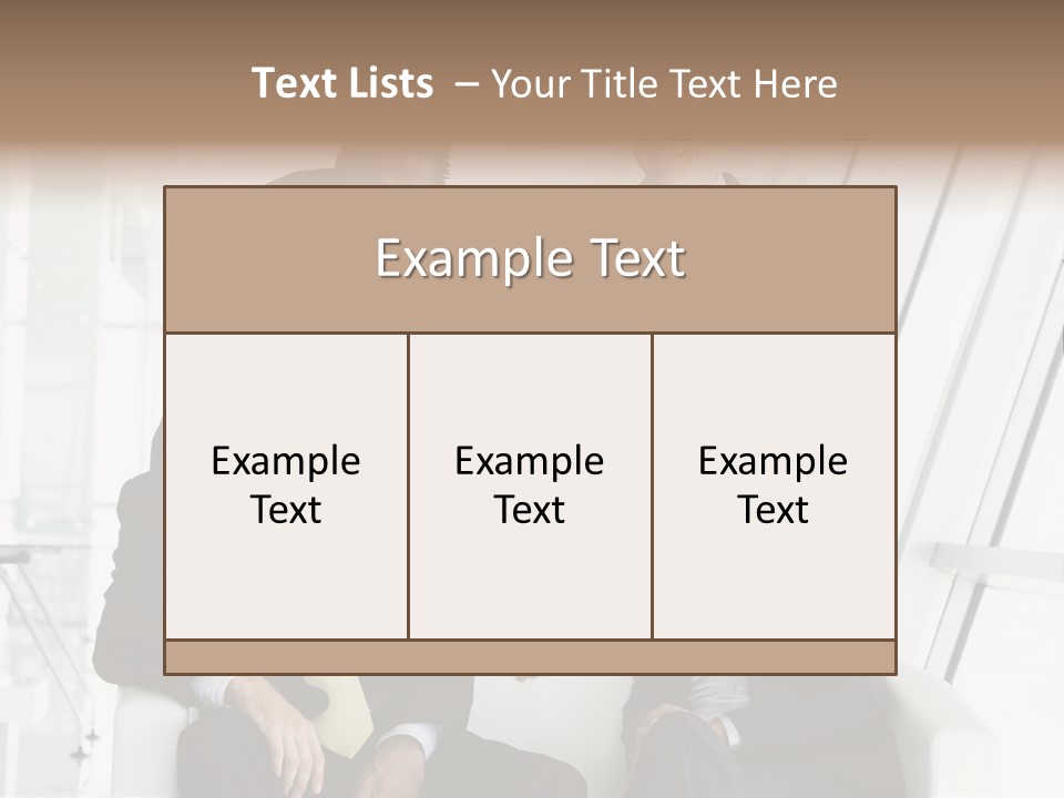A Group Of Business People Standing Around A Table PowerPoint Template