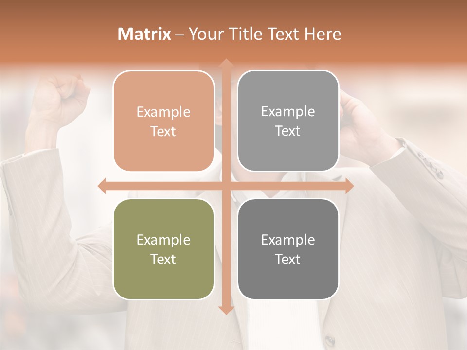 A Man In A Suit Talking On A Cell Phone PowerPoint Template