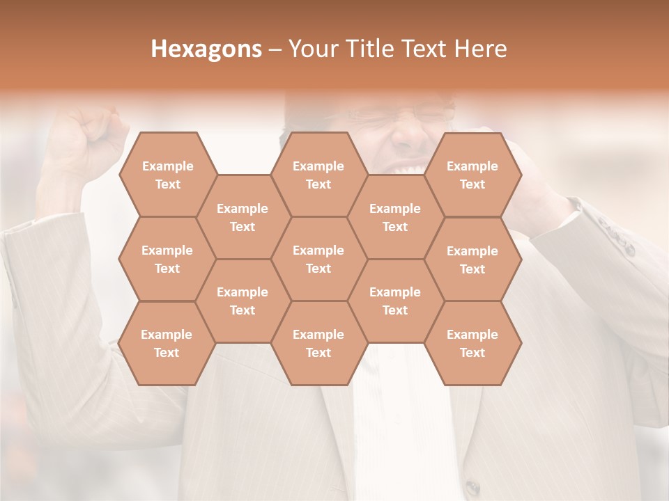 A Man In A Suit Talking On A Cell Phone PowerPoint Template