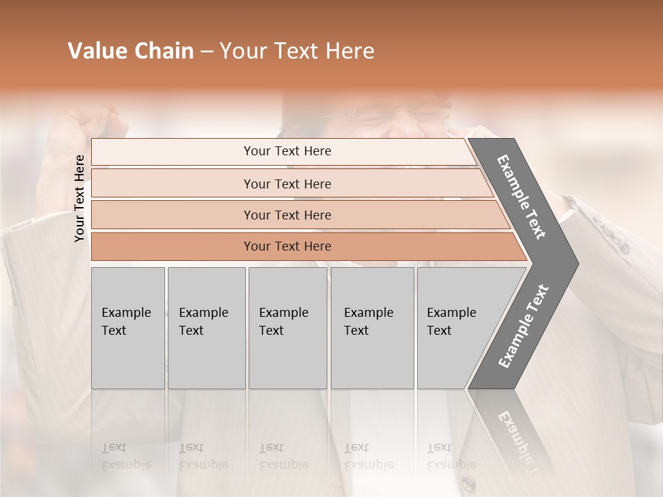 A Man In A Suit Talking On A Cell Phone PowerPoint Template