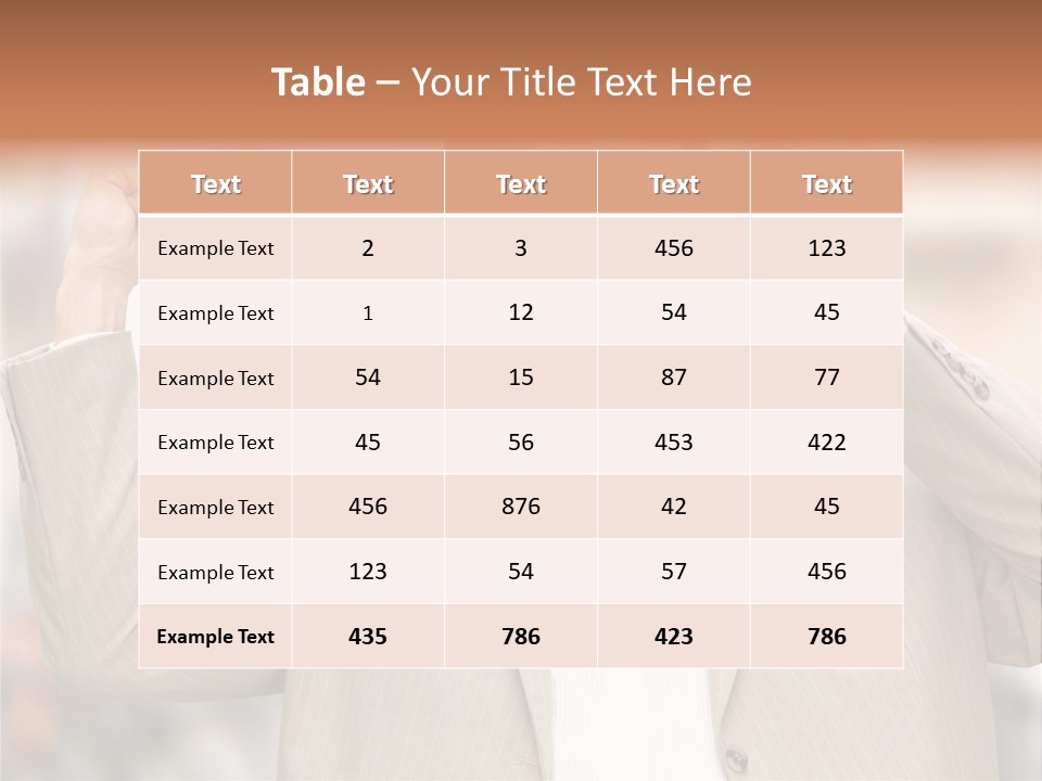 A Man In A Suit Talking On A Cell Phone PowerPoint Template
