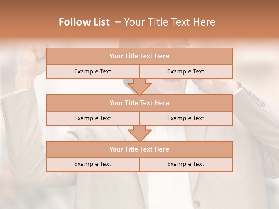 A Man In A Suit Talking On A Cell Phone PowerPoint Template