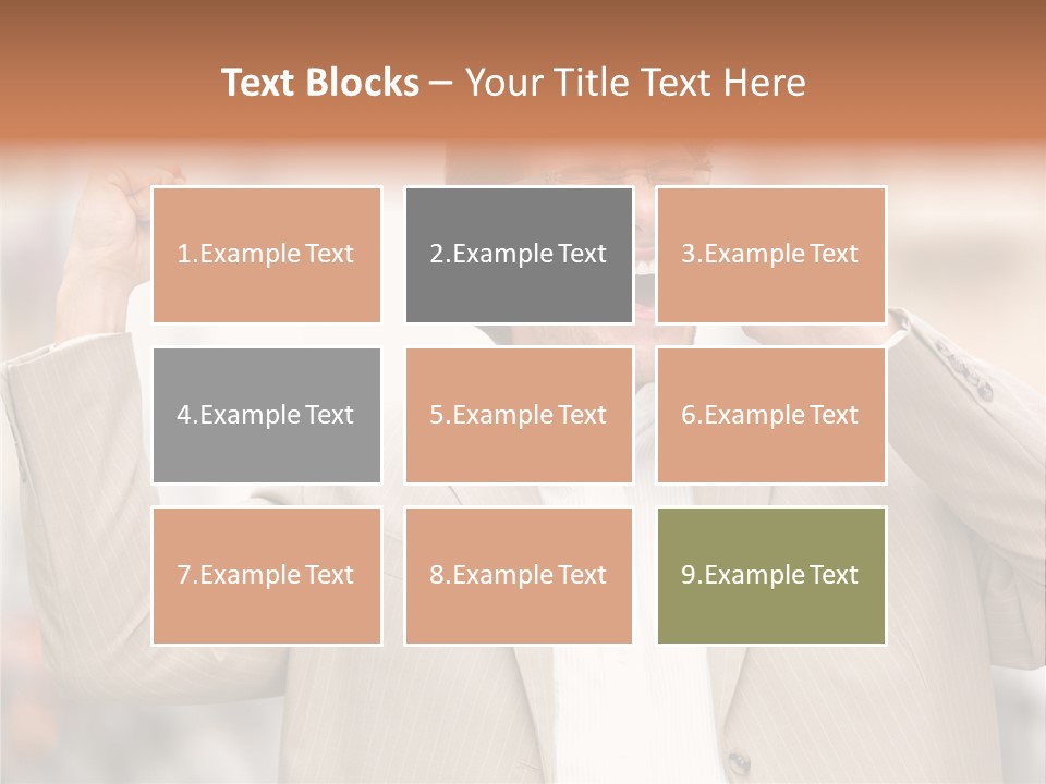 A Man In A Suit Talking On A Cell Phone PowerPoint Template