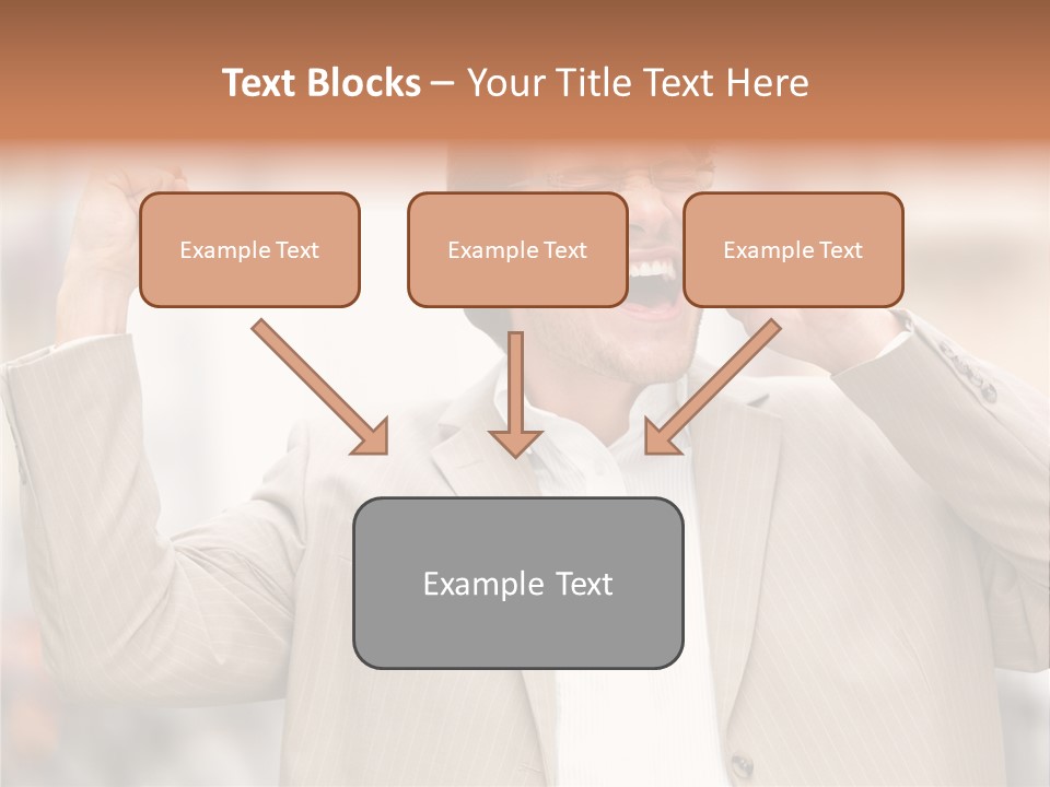 A Man In A Suit Talking On A Cell Phone PowerPoint Template