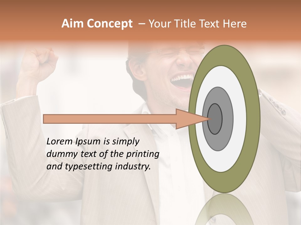 A Man In A Suit Talking On A Cell Phone PowerPoint Template
