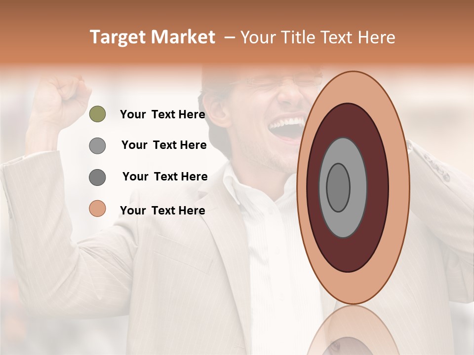 A Man In A Suit Talking On A Cell Phone PowerPoint Template