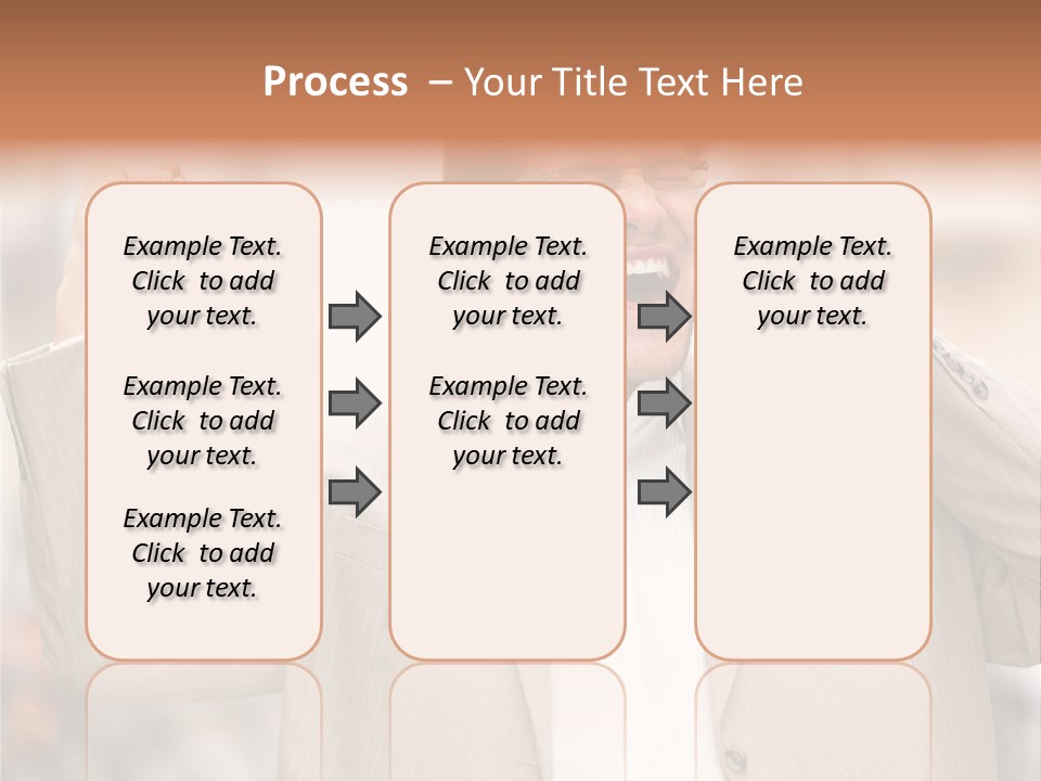 A Man In A Suit Talking On A Cell Phone PowerPoint Template