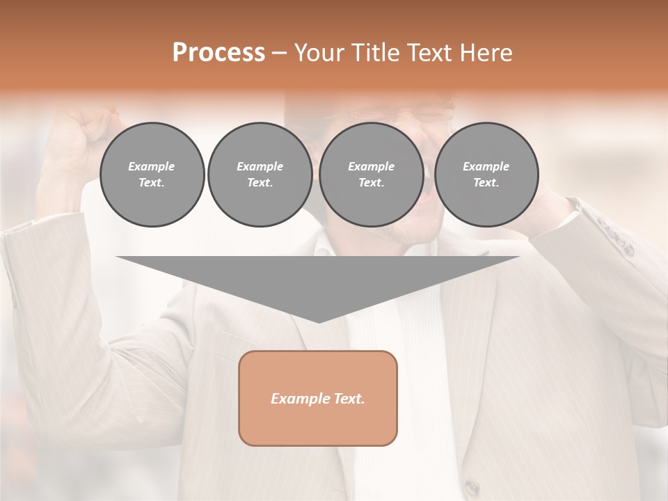 A Man In A Suit Talking On A Cell Phone PowerPoint Template