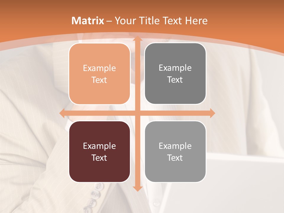 A Man Sitting In Front Of A Laptop Computer PowerPoint Template