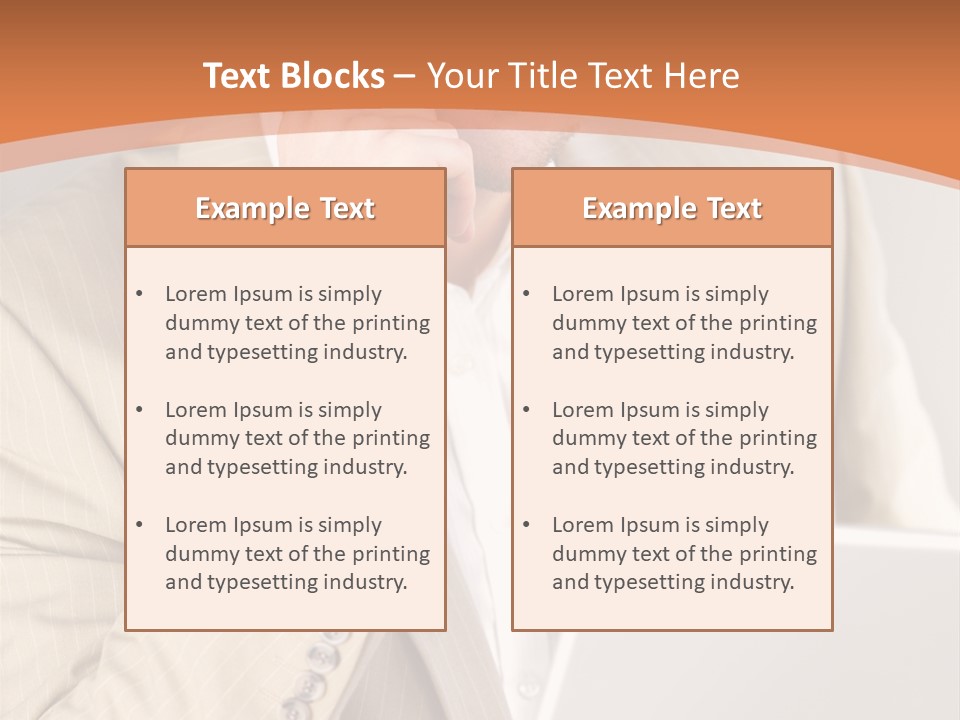 A Man Sitting In Front Of A Laptop Computer PowerPoint Template