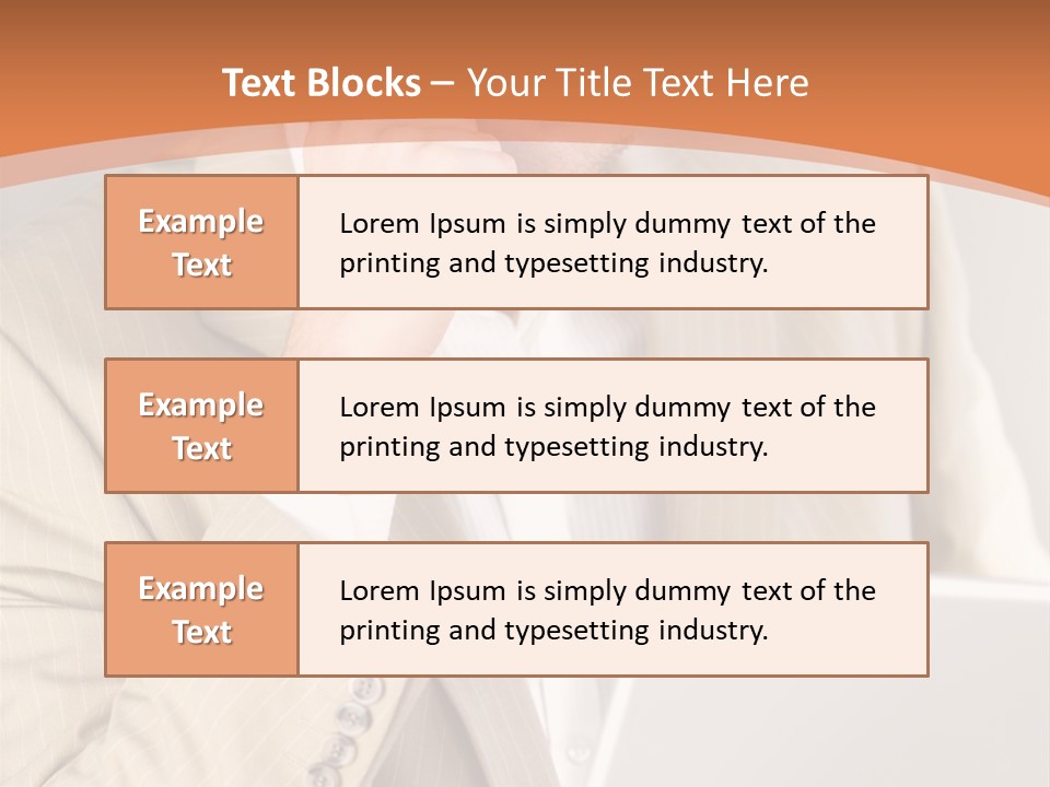 A Man Sitting In Front Of A Laptop Computer PowerPoint Template