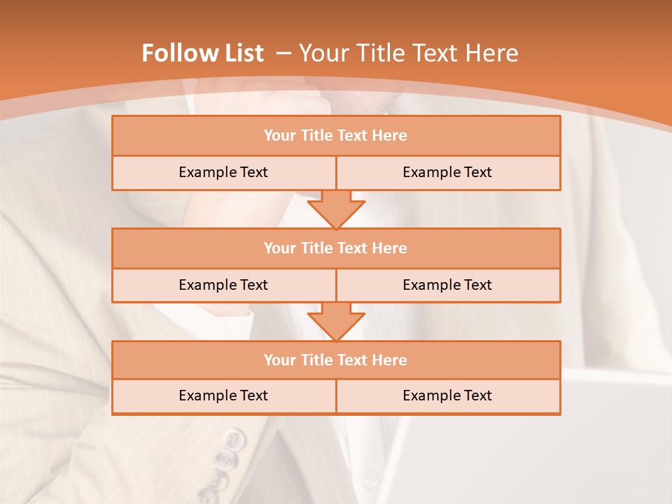 A Man Sitting In Front Of A Laptop Computer PowerPoint Template