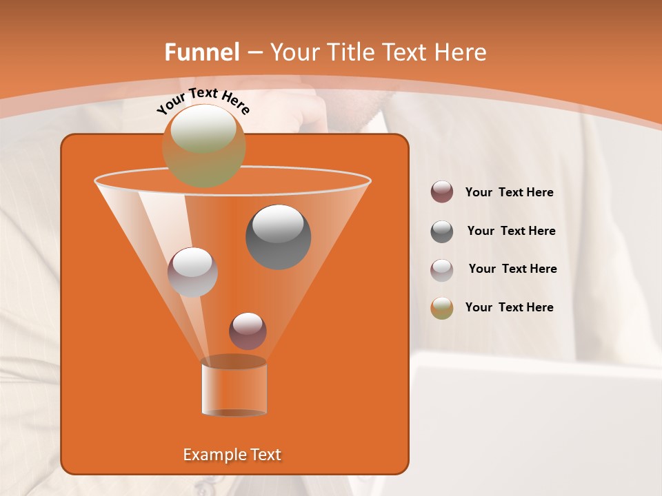 A Man Sitting In Front Of A Laptop Computer PowerPoint Template