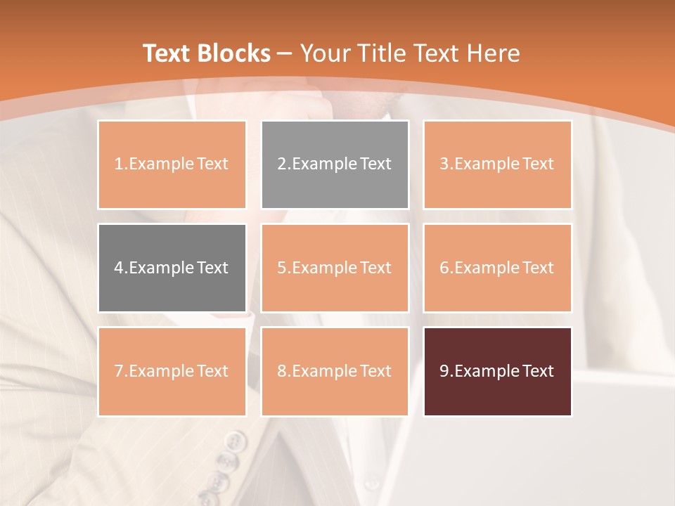 A Man Sitting In Front Of A Laptop Computer PowerPoint Template