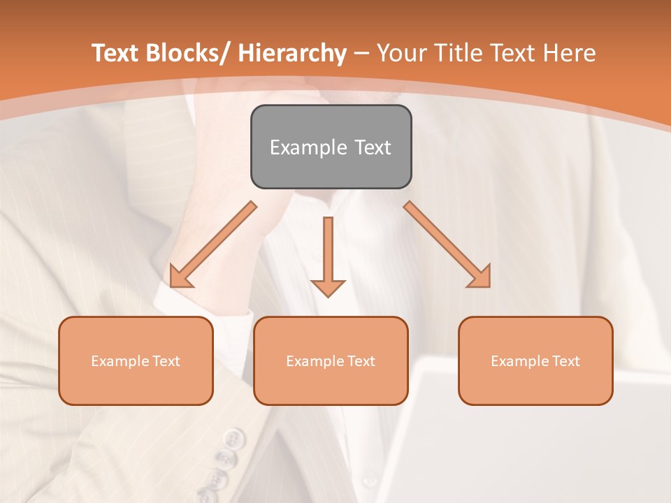 A Man Sitting In Front Of A Laptop Computer PowerPoint Template