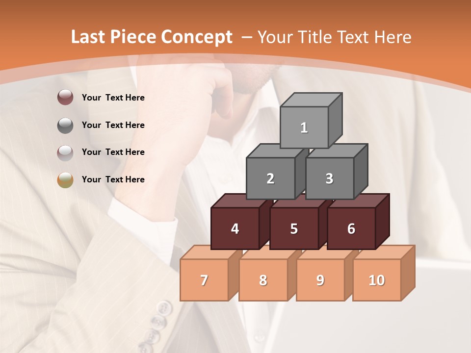 A Man Sitting In Front Of A Laptop Computer PowerPoint Template