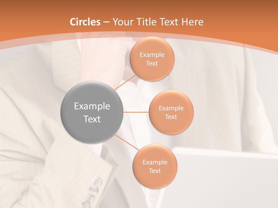 A Man Sitting In Front Of A Laptop Computer PowerPoint Template