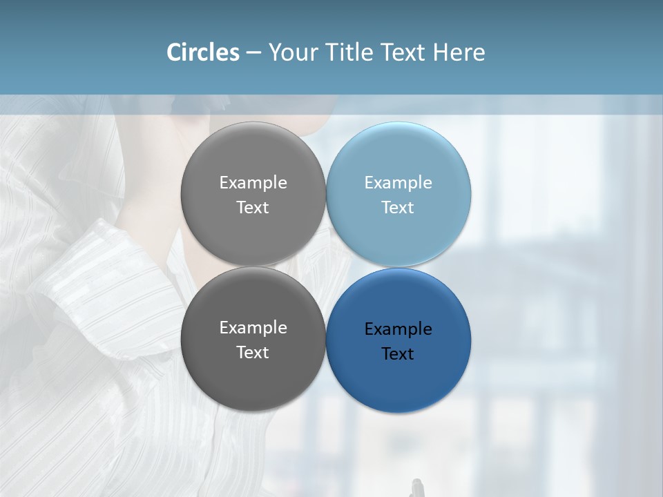 A Woman Sitting At A Desk Writing On A Piece Of Paper PowerPoint Template