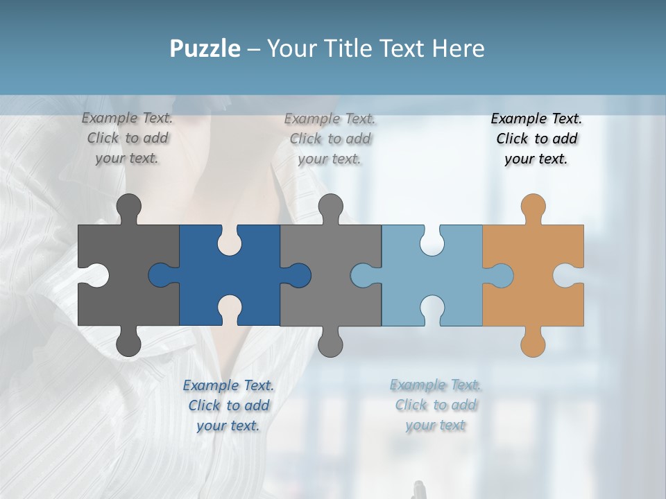 A Woman Sitting At A Desk Writing On A Piece Of Paper PowerPoint Template