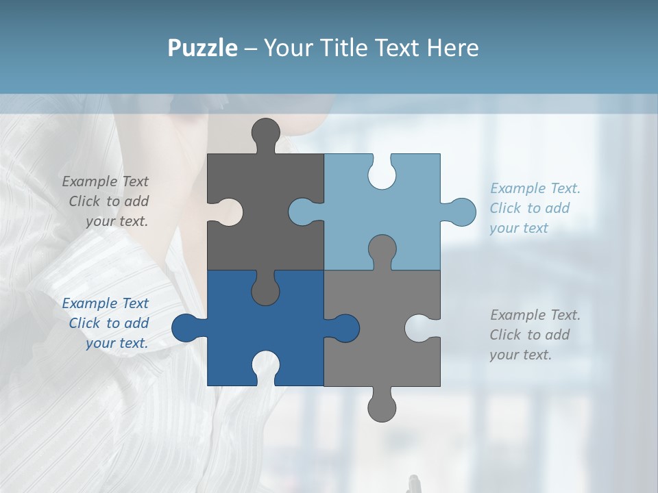 A Woman Sitting At A Desk Writing On A Piece Of Paper PowerPoint Template