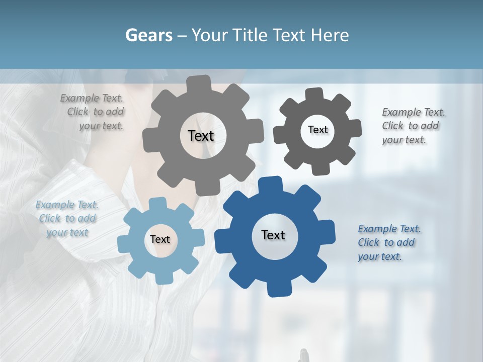 A Woman Sitting At A Desk Writing On A Piece Of Paper PowerPoint Template