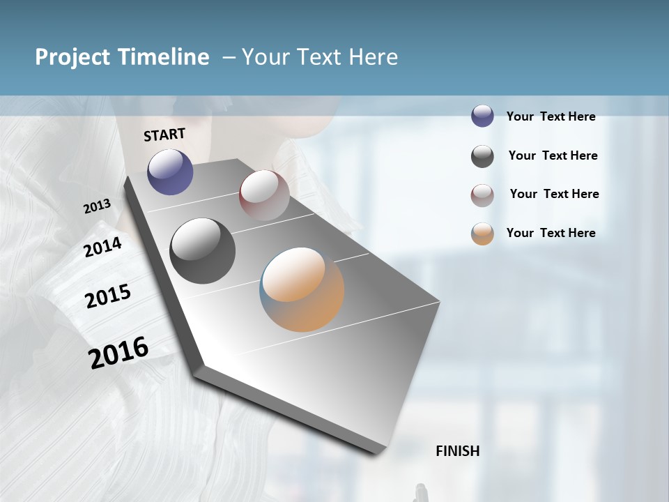 A Woman Sitting At A Desk Writing On A Piece Of Paper PowerPoint Template