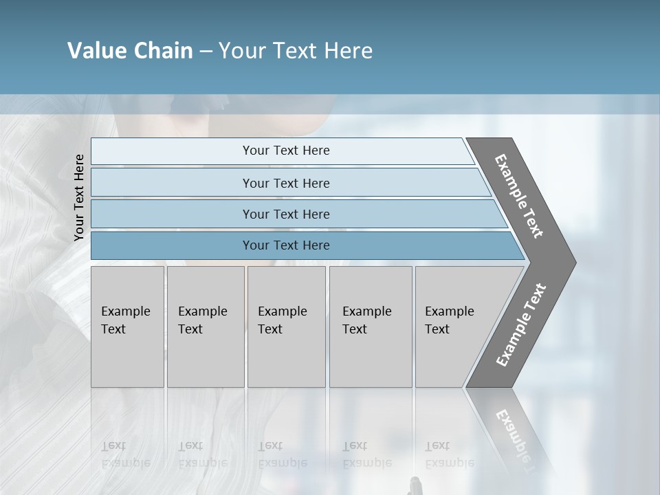 A Woman Sitting At A Desk Writing On A Piece Of Paper PowerPoint Template