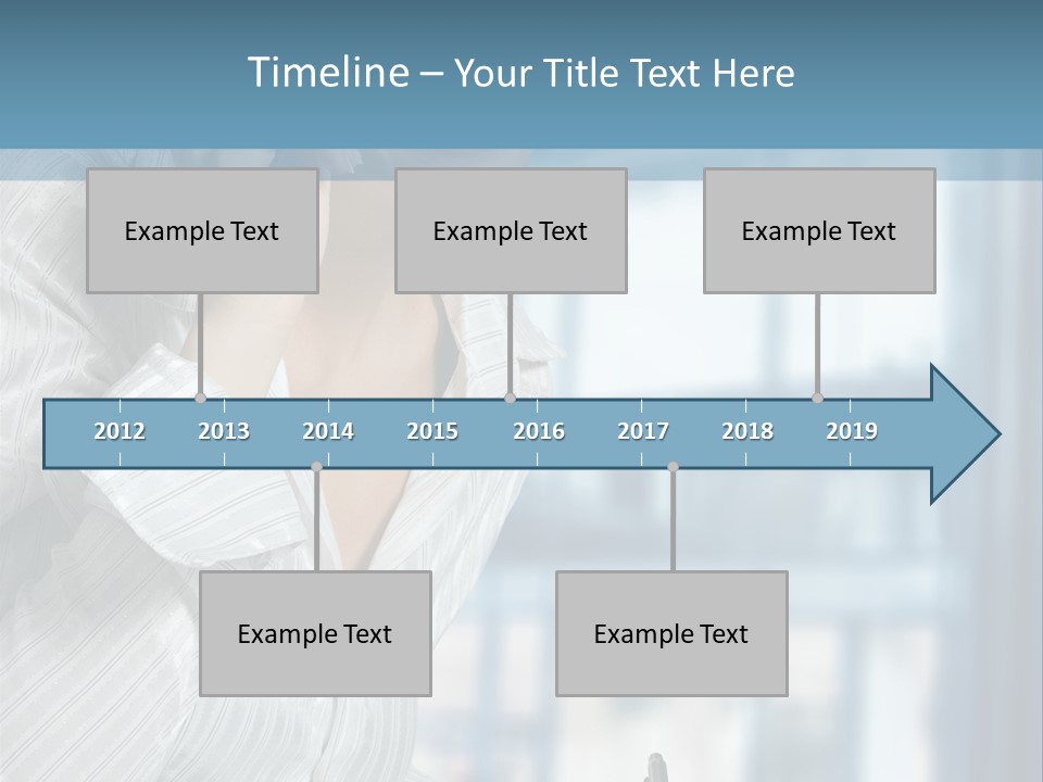 A Woman Sitting At A Desk Writing On A Piece Of Paper PowerPoint Template