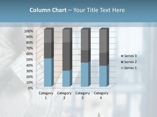 A Woman Sitting At A Desk Writing On A Piece Of Paper PowerPoint Template