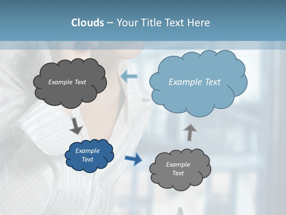 A Woman Sitting At A Desk Writing On A Piece Of Paper PowerPoint Template