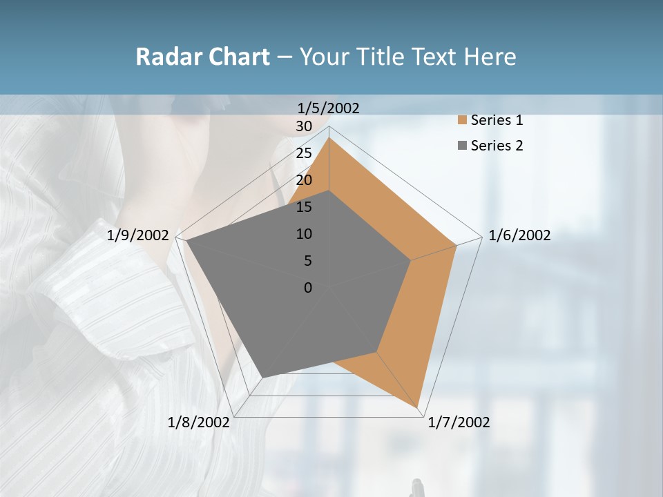 A Woman Sitting At A Desk Writing On A Piece Of Paper PowerPoint Template
