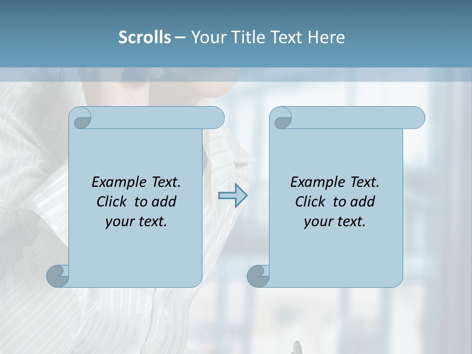 A Woman Sitting At A Desk Writing On A Piece Of Paper PowerPoint Template