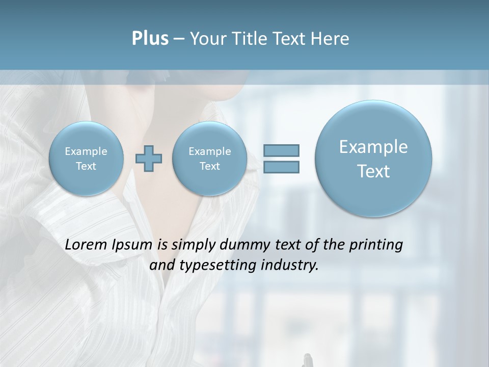 A Woman Sitting At A Desk Writing On A Piece Of Paper PowerPoint Template