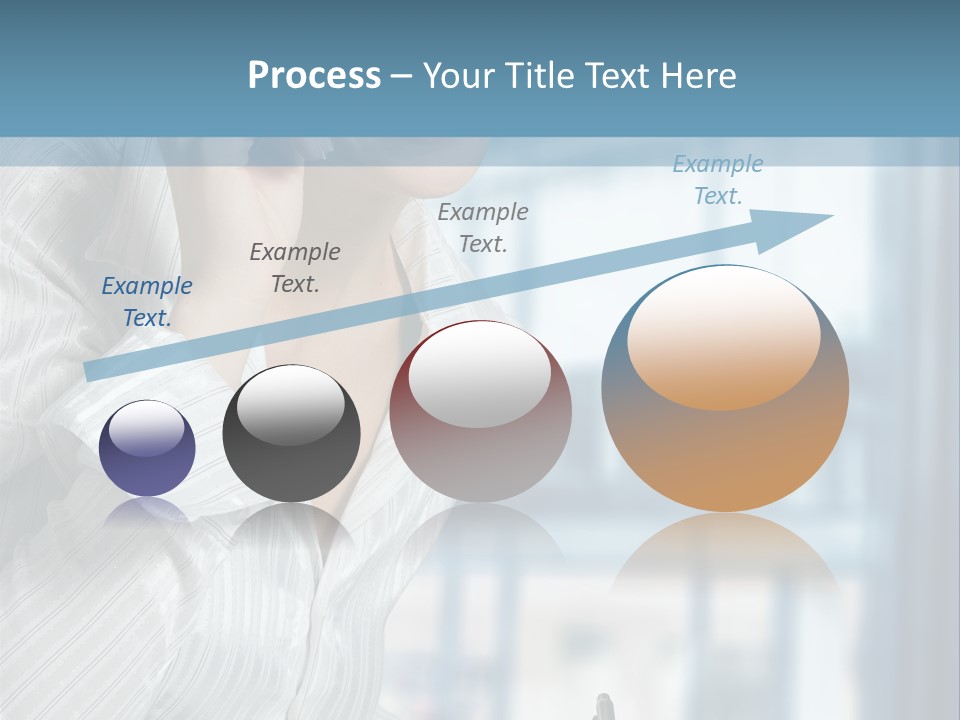 A Woman Sitting At A Desk Writing On A Piece Of Paper PowerPoint Template