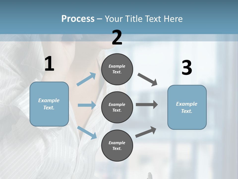 A Woman Sitting At A Desk Writing On A Piece Of Paper PowerPoint Template