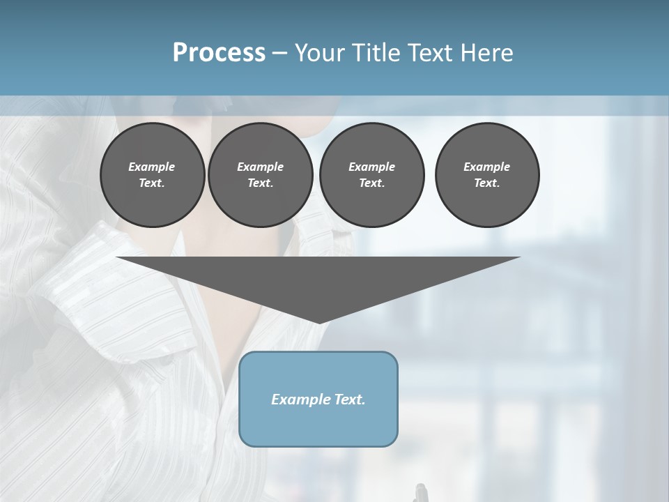 A Woman Sitting At A Desk Writing On A Piece Of Paper PowerPoint Template