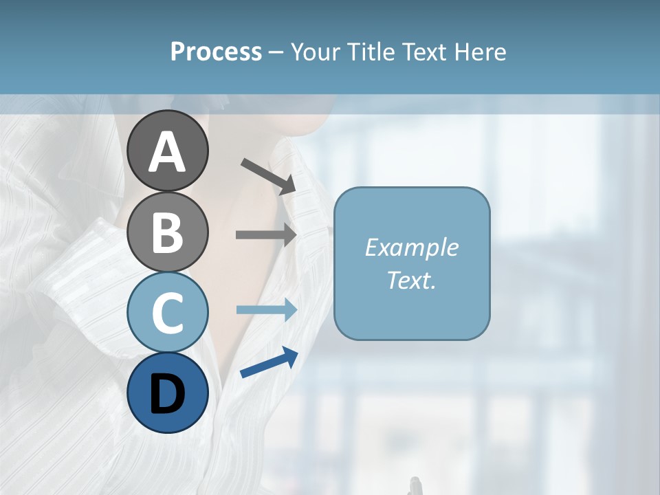 A Woman Sitting At A Desk Writing On A Piece Of Paper PowerPoint Template