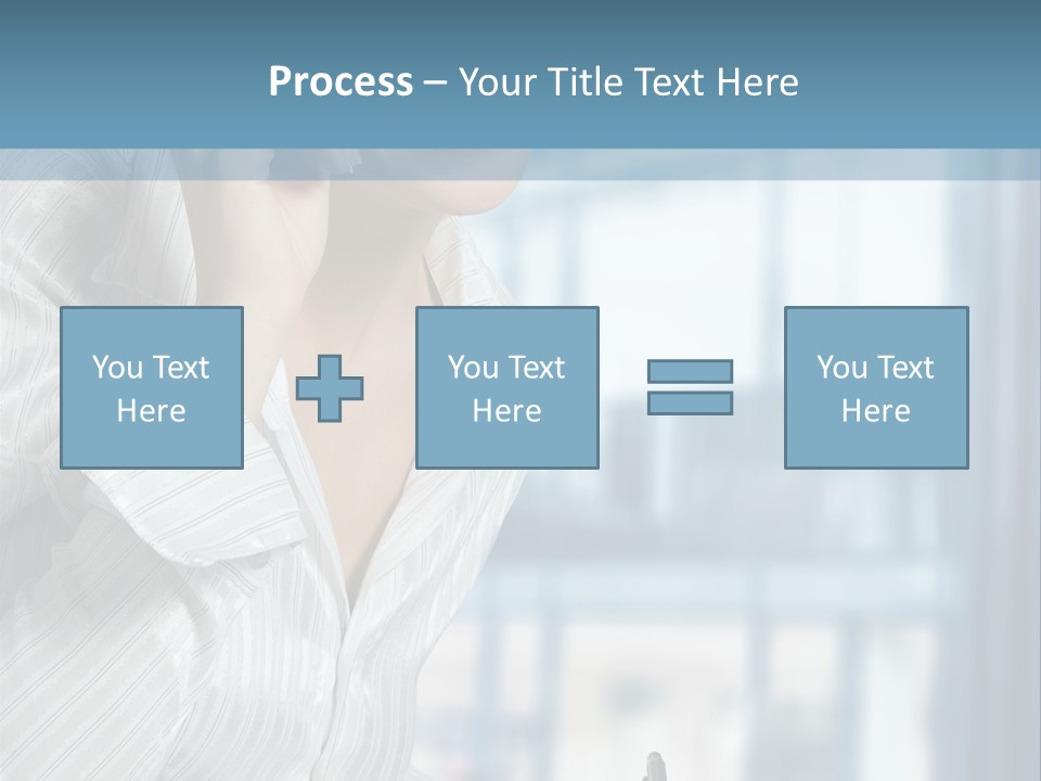 A Woman Sitting At A Desk Writing On A Piece Of Paper PowerPoint Template
