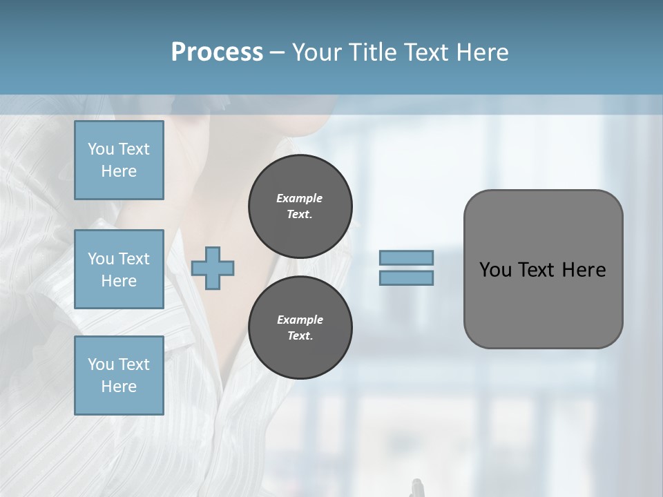 A Woman Sitting At A Desk Writing On A Piece Of Paper PowerPoint Template