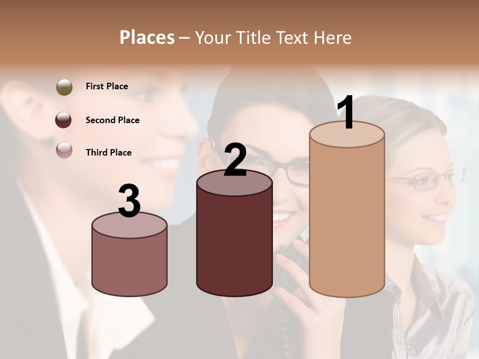 A Woman Talking On A Cell Phone Next To Another Woman PowerPoint Template