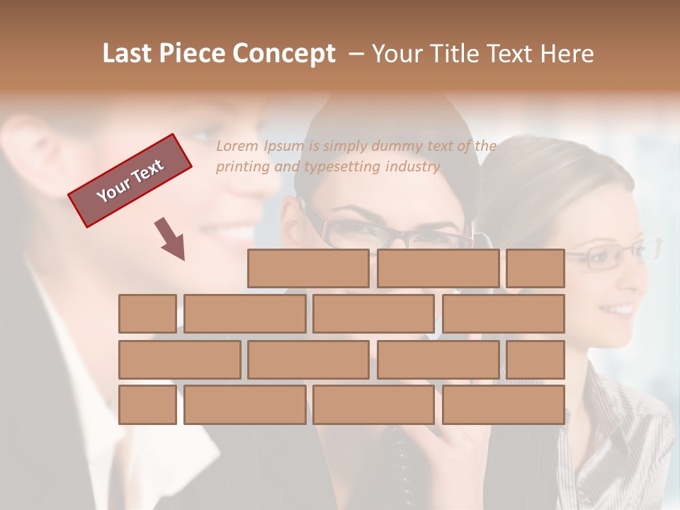 A Woman Talking On A Cell Phone Next To Another Woman PowerPoint Template