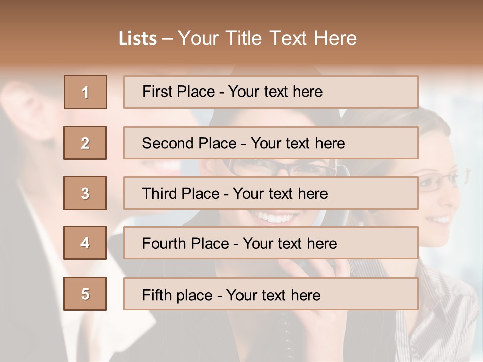 A Woman Talking On A Cell Phone Next To Another Woman PowerPoint Template
