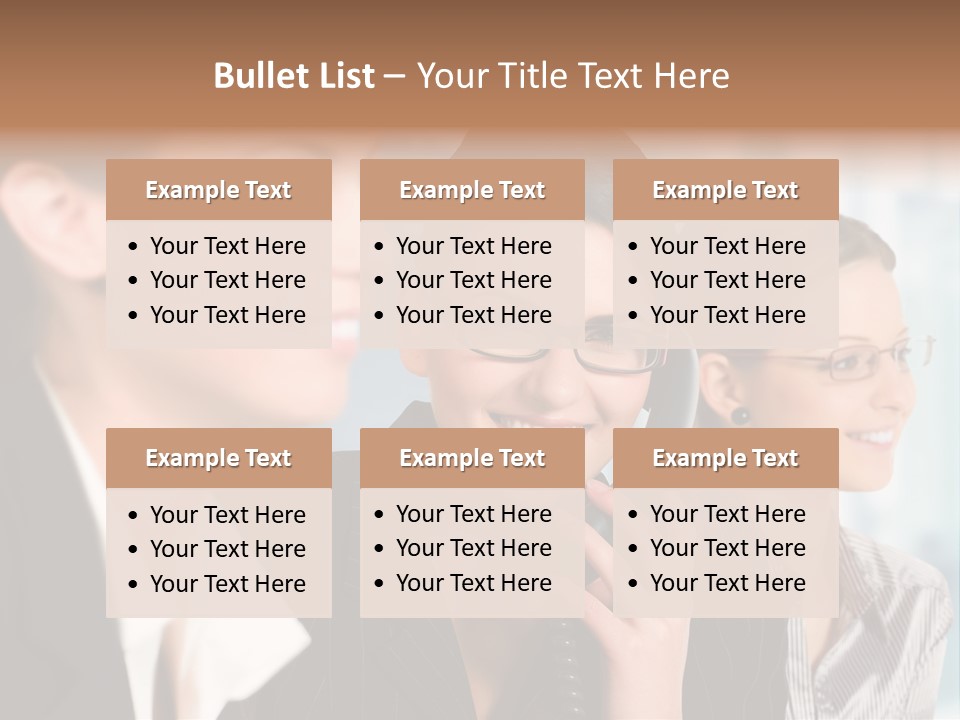 A Woman Talking On A Cell Phone Next To Another Woman PowerPoint Template