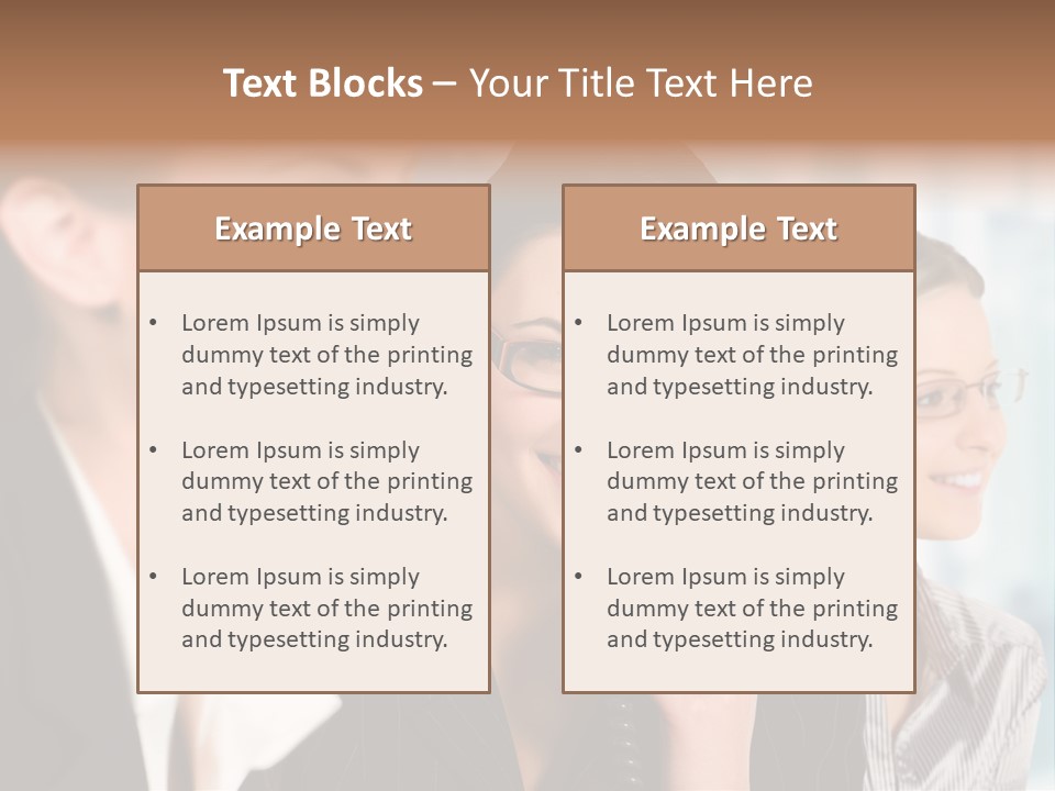 A Woman Talking On A Cell Phone Next To Another Woman PowerPoint Template
