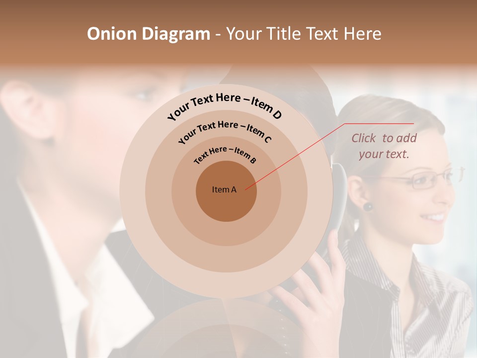 A Woman Talking On A Cell Phone Next To Another Woman PowerPoint Template