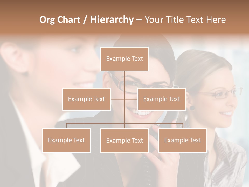 A Woman Talking On A Cell Phone Next To Another Woman PowerPoint Template
