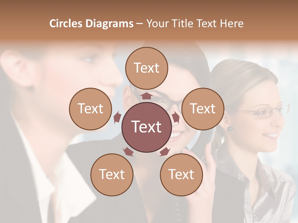 A Woman Talking On A Cell Phone Next To Another Woman PowerPoint Template